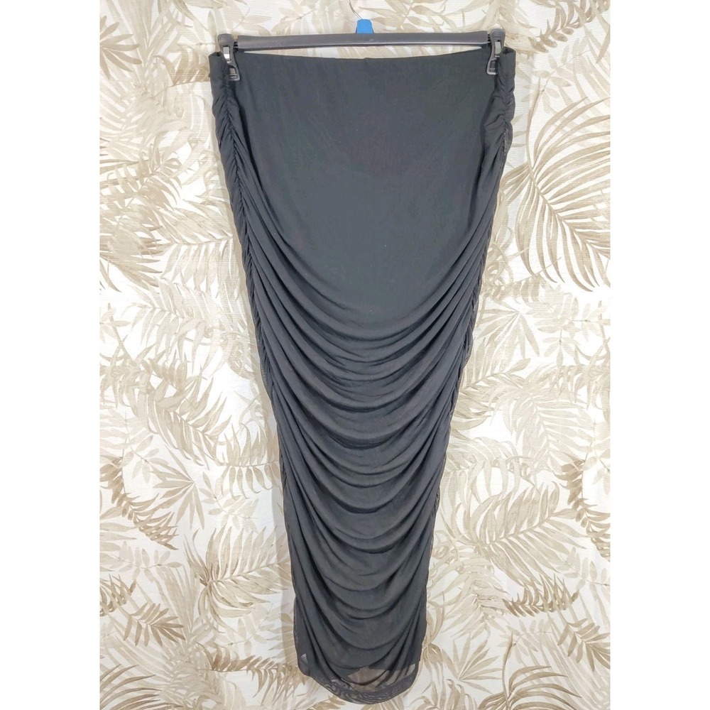 Shein Curve Black Cinched Pencil‎ Skirt Women's Size 3XL